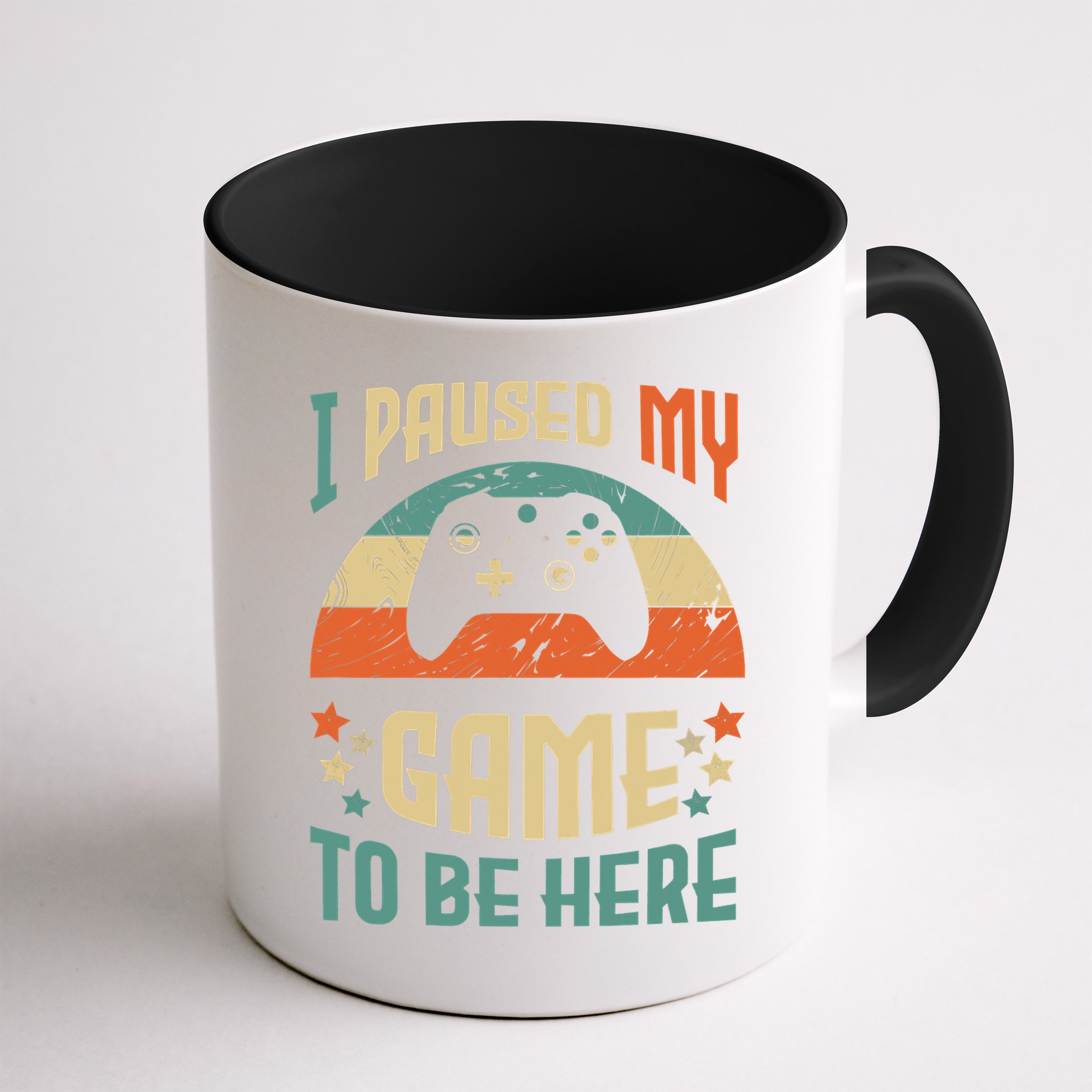 I Paused My Game To Be Here Funny Gamer Retro Vintage Mug
