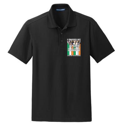 I Paused My Anime To Celebrate St Patricks Day Funny Anime Dry Zone Grid Polo