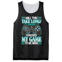 I Paused My Game To Be Here Mesh Reversible Basketball Jersey Tank