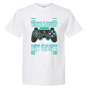 I Paused My Game To Be Here Garment-Dyed Heavyweight T-Shirt