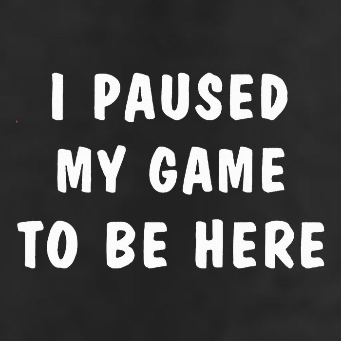I Paused My Game to Be Here  Garment-Dyed Fleece Hoodie