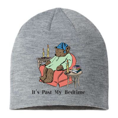 ItS Past My Bedtime Bear Taking A Nap Next To Books Sustainable Beanie