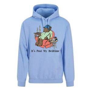 ItS Past My Bedtime Bear Taking A Nap Next To Books Unisex Surf Hoodie