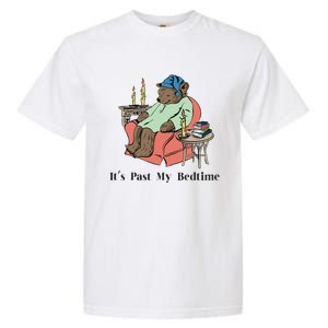 ItS Past My Bedtime Bear Taking A Nap Next To Books Garment-Dyed Heavyweight T-Shirt