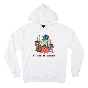 ItS Past My Bedtime Bear Taking A Nap Next To Books Hoodie