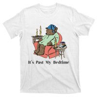 ItS Past My Bedtime Bear Taking A Nap Next To Books T-Shirt