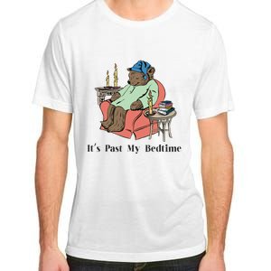 ItS Past My Bedtime Bear Taking A Nap Next To Books Adult ChromaSoft Performance T-Shirt