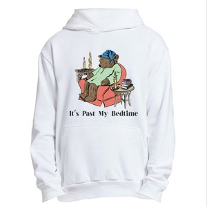 ItS Past My Bedtime Bear Taking A Nap Next To Books Urban Pullover Hoodie