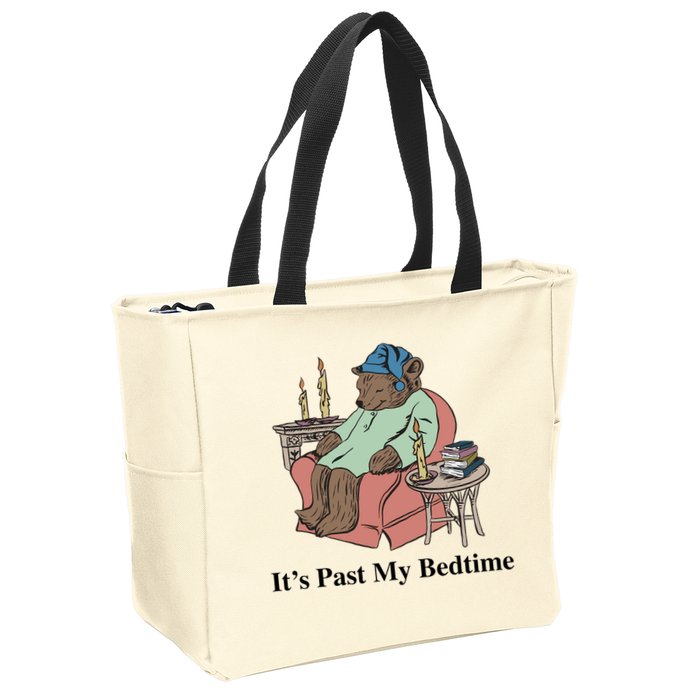 ItS Past My Bedtime Zip Tote Bag