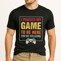 I Paused My Game To Be Here YouRe Welcome Video Gamer Gifts Cooling Performance Crew T-Shirt