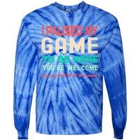 I Paused My Game To Be Here YouRe Welcome Retro Gamer Great Gift Tie-Dye Long Sleeve Shirt