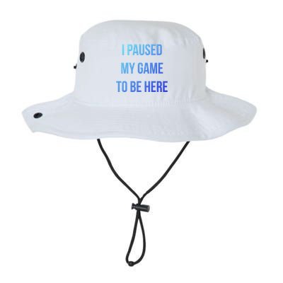 I Paused My Game To Be Here Gamer Hooded Cute Funny Gift Legacy Cool Fit Booney Bucket Hat