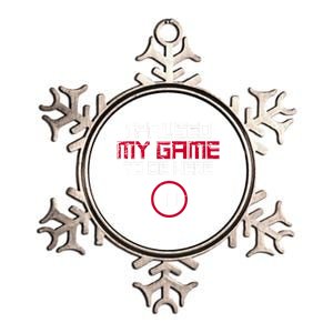 I Paused My Game To Be Here Gaming Gift Metallic Star Ornament