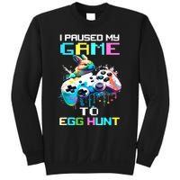 I Paused My Game To Egg Hunt Easter Funny Gamer Sweatshirt