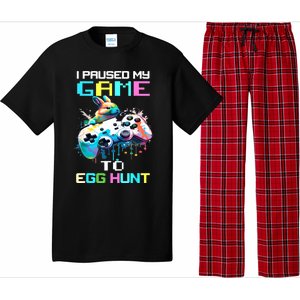 I Paused My Game To Egg Hunt Easter Funny Gamer Pajama Set