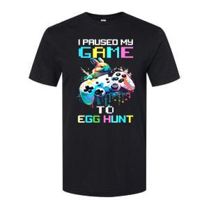 I Paused My Game To Egg Hunt Easter Funny Gamer Softstyle CVC T-Shirt