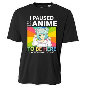 I Paused My Anime To Be Here Kawaii Manga Anime N Girl Cooling Performance Crew T-Shirt