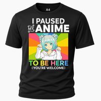 I Paused My Anime To Be Here Kawaii Manga Anime N Girl Cooling Performance Crew T-Shirt