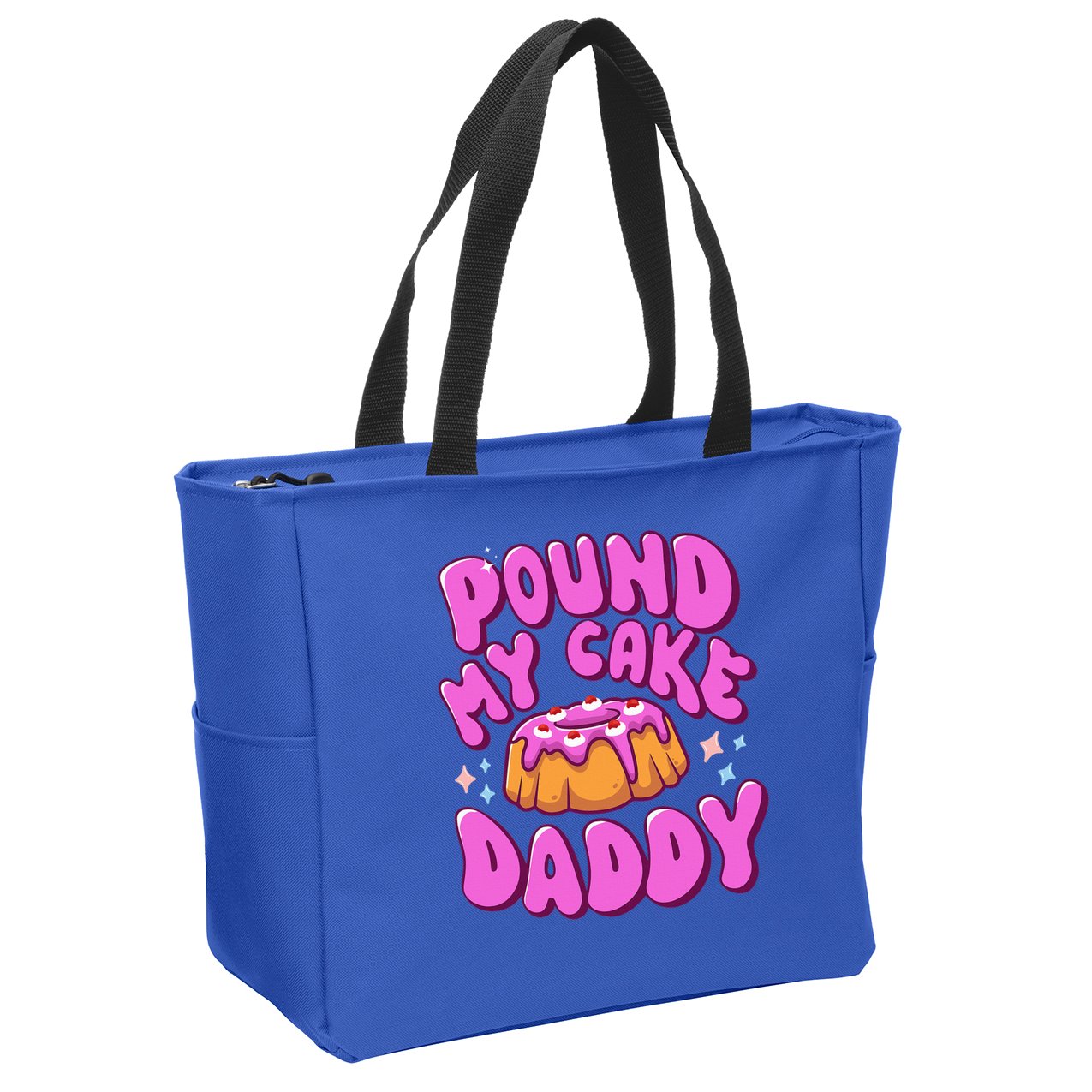 Inappropriate Pound My Cake Daddy Embarrassing Adult Humor  Zip Tote Bag