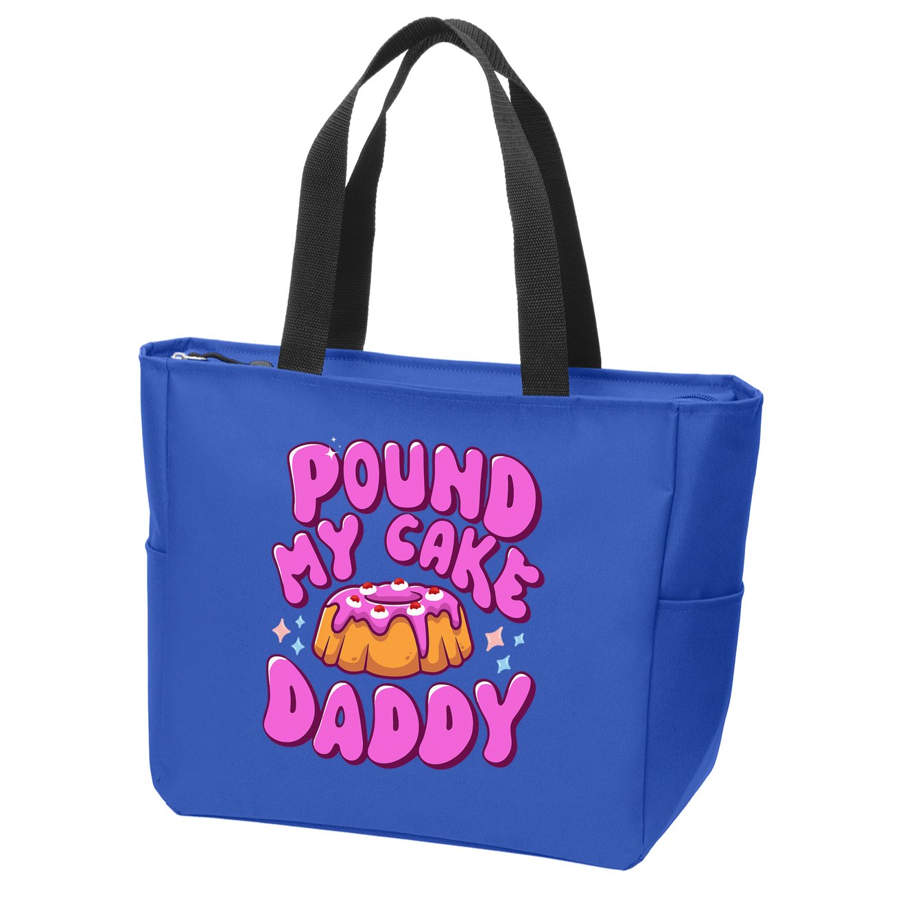 Inappropriate Pound My Cake Daddy Embarrassing Adult Humor  Zip Tote Bag