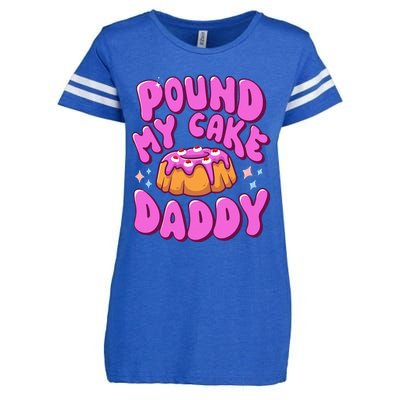 Inappropriate Pound My Cake Daddy Embarrassing Adult Humor  Enza Ladies Jersey Football T-Shirt