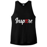 Inspire Pi Math Teacher Funny Pi Day 3 14 National Pi Day Meaningful Gift Ladies PosiCharge Tri-Blend Wicking Tank