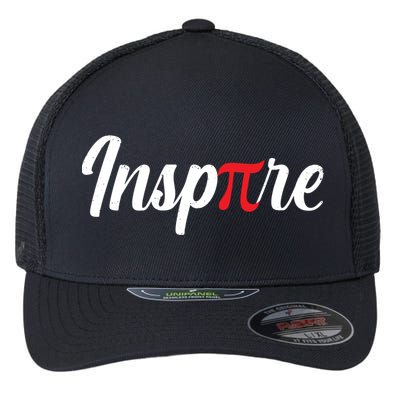Inspire Pi Math Teacher Funny Pi Day 3 14 National Pi Day Meaningful Gift Flexfit Unipanel Trucker Cap
