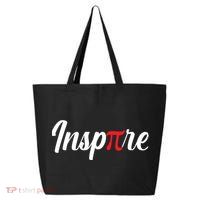 Inspire Pi Math Teacher Funny Pi Day 3 14 National Pi Day Meaningful Gift 25L Jumbo Tote