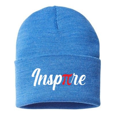 Inspire Pi Math Teacher Funny Pi Day 3 14 National Pi Day Meaningful Gift Sustainable Knit Beanie
