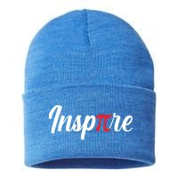 Inspire Pi Math Teacher Funny Pi Day 3 14 National Pi Day Meaningful Gift Sustainable Knit Beanie