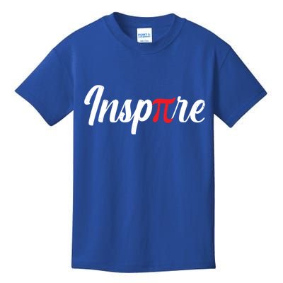 Inspire Pi Math Teacher Funny Pi Day 3 14 National Pi Day Meaningful Gift Kids T-Shirt