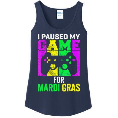 I Paused My Game For Mardi Gras Video Game Mardi Gras Ladies Essential Tank