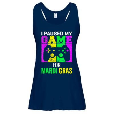 I Paused My Game For Mardi Gras Video Game Mardi Gras Ladies Essential Flowy Tank