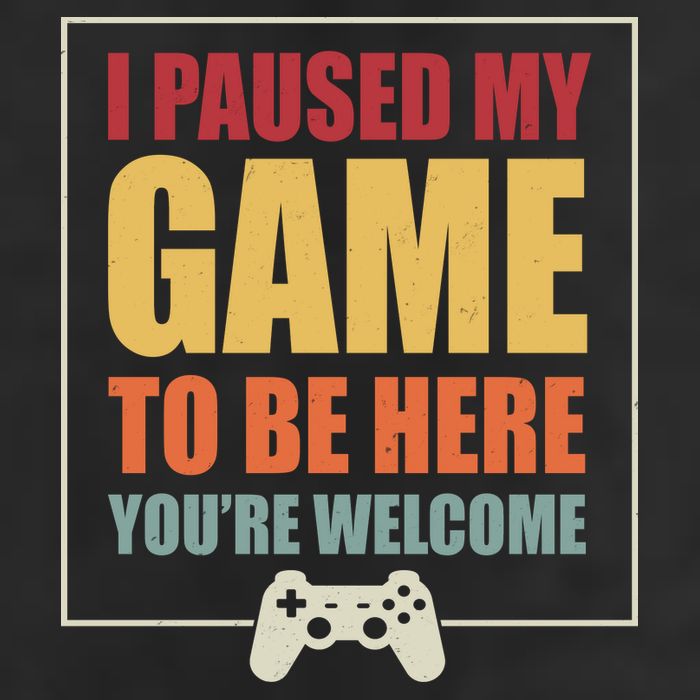 I Paused My Game To Be Here Youre Welcome Funny Gamers Gifts Adult Drive Performance Visor