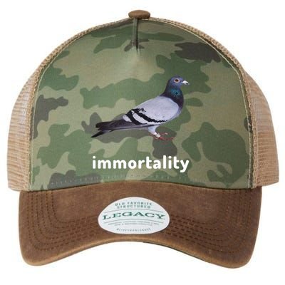 Immortality Pigeon Meme Oddly Weirdcore Legacy Tie Dye Trucker Hat