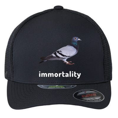 Immortality Pigeon Meme Oddly Weirdcore Flexfit Unipanel Trucker Cap