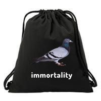 Immortality Pigeon Meme Oddly Weirdcore Drawstring Bag