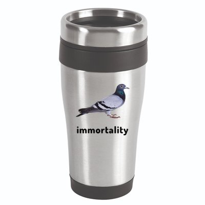 Immortality Pigeon Meme Oddly Weirdcore 16oz Travel Tumbler