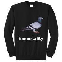Immortality Pigeon Meme Oddly Weirdcore Tall Sweatshirt
