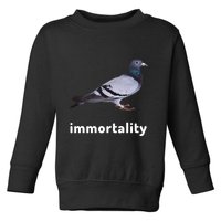 Immortality Pigeon Meme Oddly Weirdcore Toddler Sweatshirt