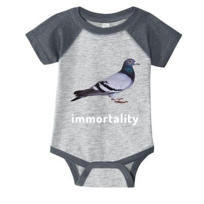 Immortality Pigeon Meme Oddly Weirdcore Infant Baby Jersey Bodysuit