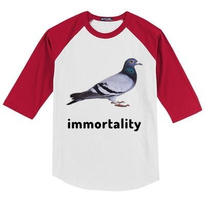 Immortality Pigeon Meme Oddly Weirdcore Kids Colorblock Raglan Jersey