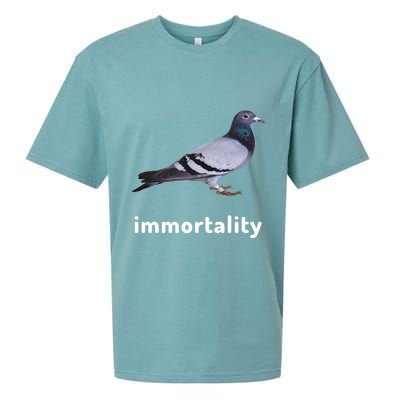 Immortality Pigeon Meme Oddly Weirdcore Sueded Cloud Jersey T-Shirt