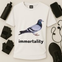 Immortality Pigeon Meme Oddly Weirdcore Performance Shirt