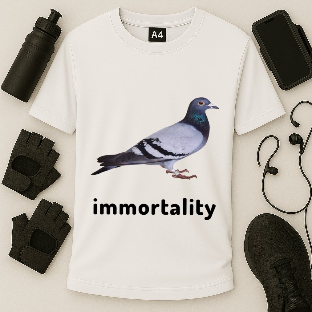 Immortality Pigeon Meme Oddly Weirdcore Performance Shirt