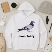 Immortality Pigeon Meme Oddly Weirdcore Hoodie