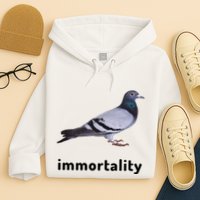 Immortality Pigeon Meme Oddly Weirdcore Hoodie