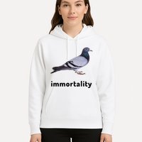 Immortality Pigeon Meme Oddly Weirdcore Hoodie