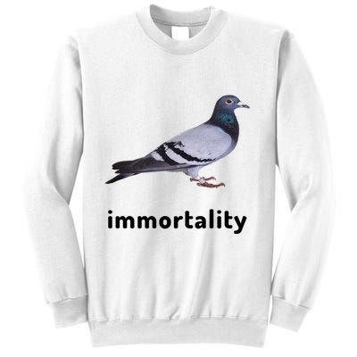 Immortality Pigeon Meme Oddly Weirdcore Sweatshirt