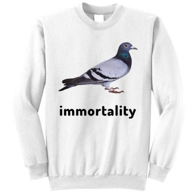 Immortality Pigeon Meme Oddly Weirdcore Sweatshirt